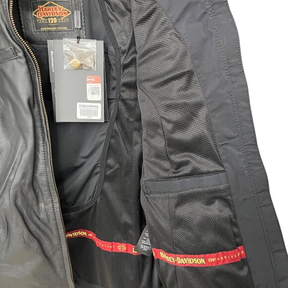 Harley-Davidson® Women's Leather Motorcycle Jacket Large - Picture 11 of 16